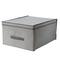Simplify 16" Herringbone Gray Storage Box